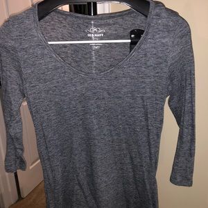 Dark gray quarter length T-shirt